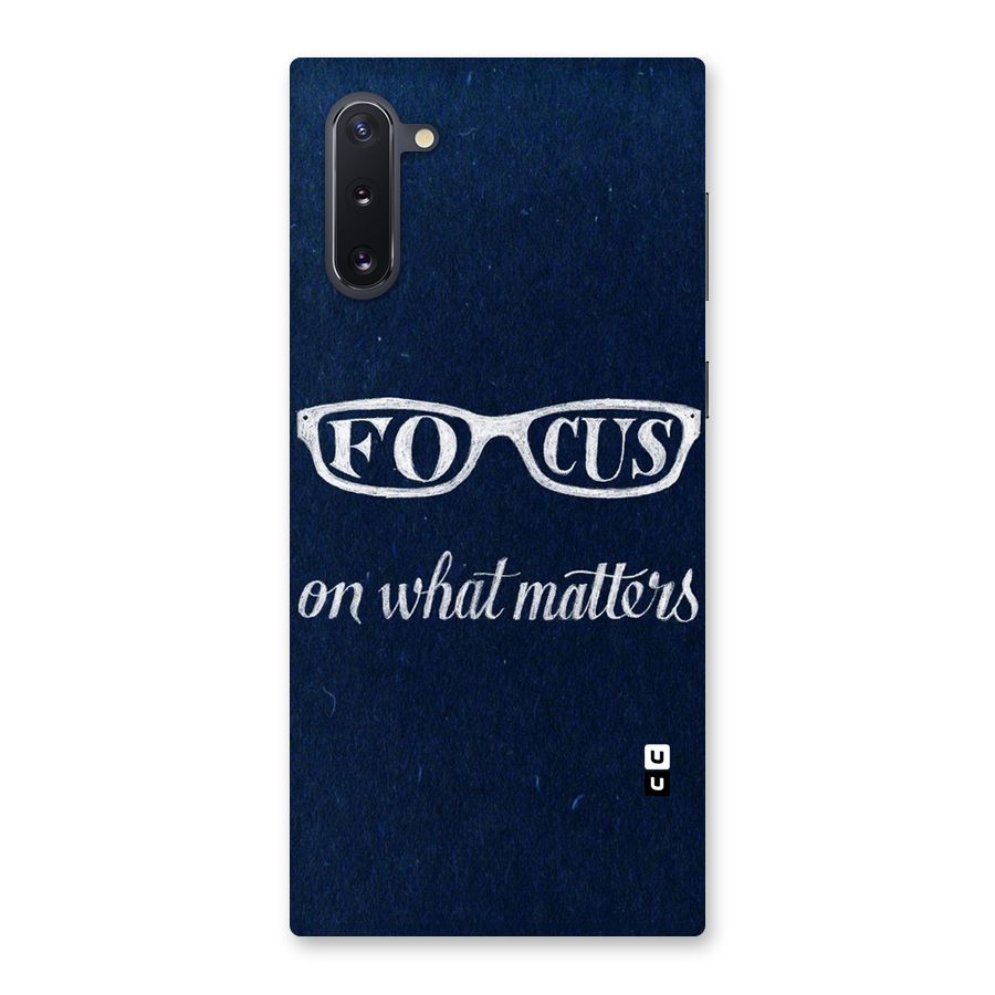Focus Matters Back Case for Galaxy Note 10