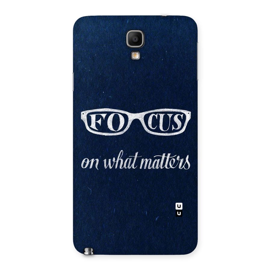 Focus Matters Back Case for Galaxy Note 3 Neo