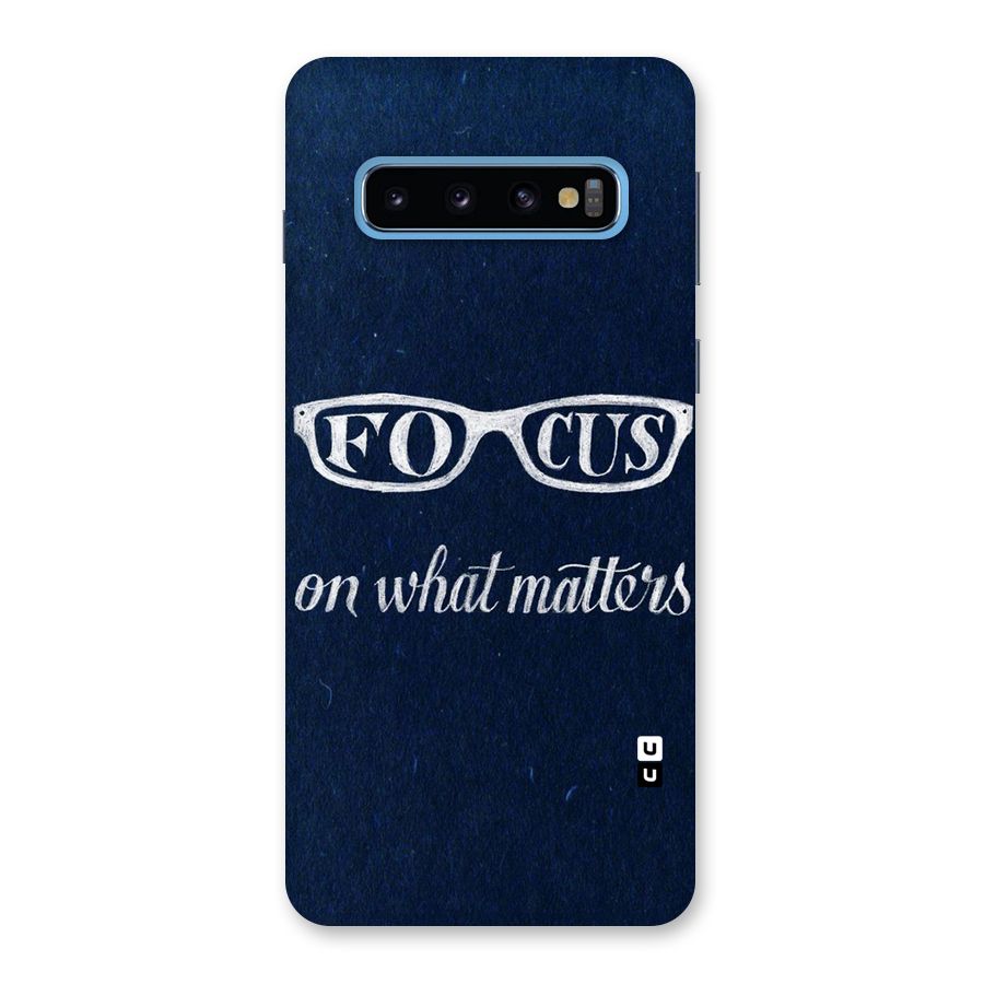Focus Matters Back Case for Galaxy S10