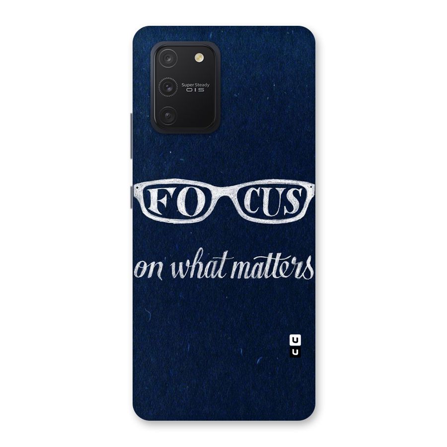 Focus Matters Back Case for Galaxy S10 Lite