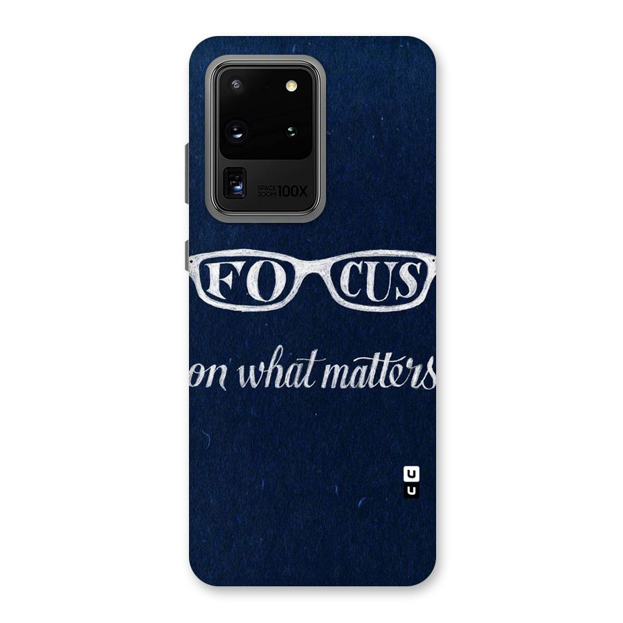 Focus Matters Back Case for Galaxy S20 Ultra