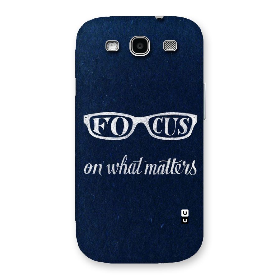 Focus Matters Back Case for Galaxy S3