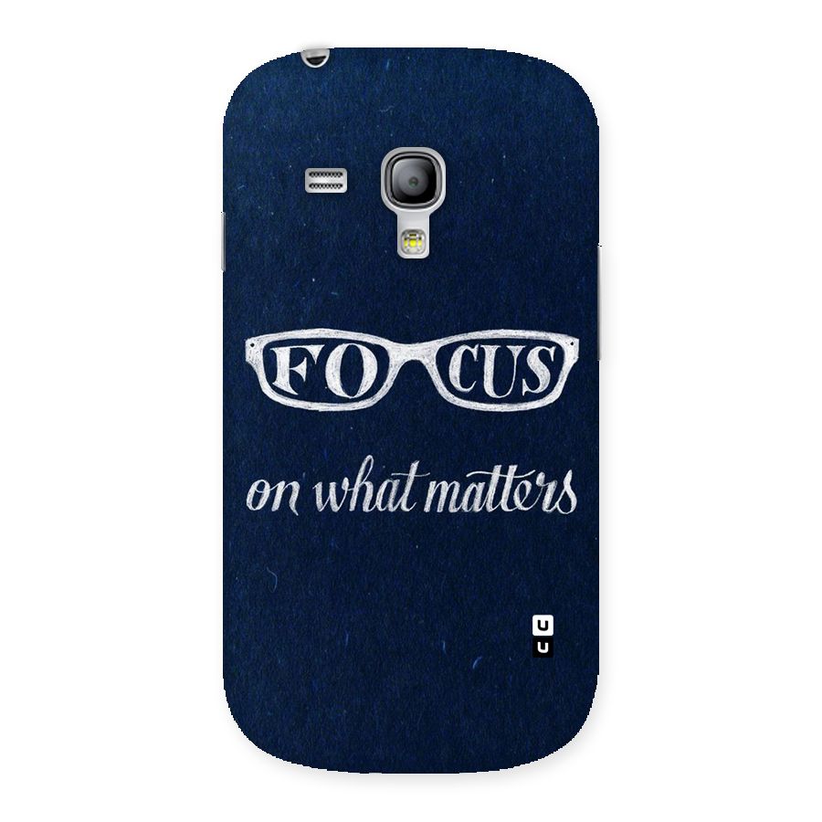 Focus Matters Back Case for Galaxy S3 Mini