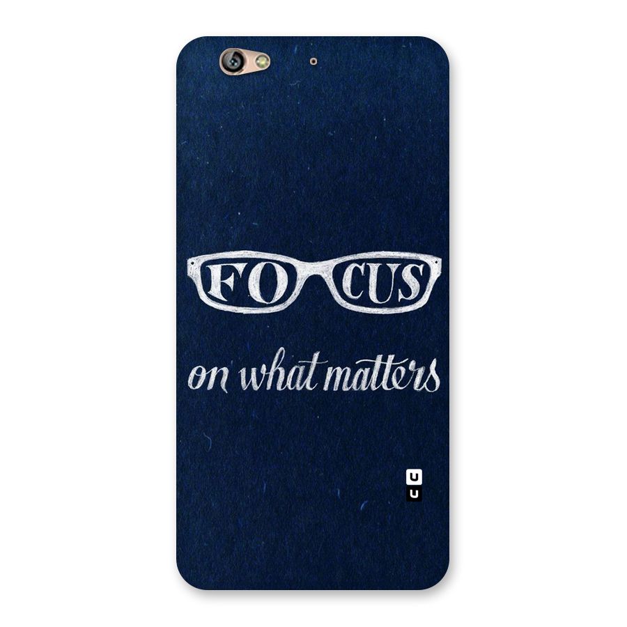 Focus Matters Back Case for Gionee S6