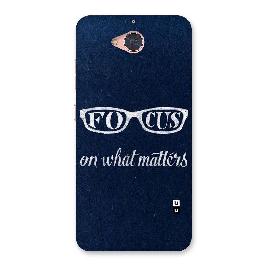 Focus Matters Back Case for Gionee S6 Pro
