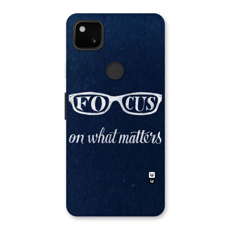 Focus Matters Back Case for Google Pixel 4a