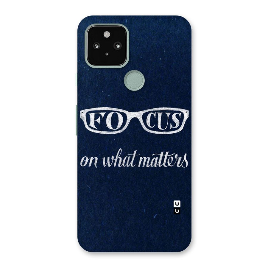 Focus Matters Back Case for Google Pixel 5