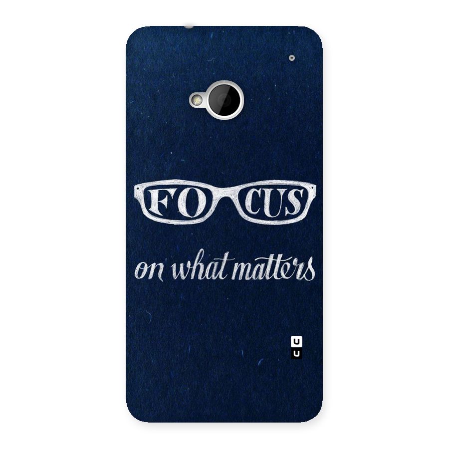 Focus Matters Back Case for HTC One M7
