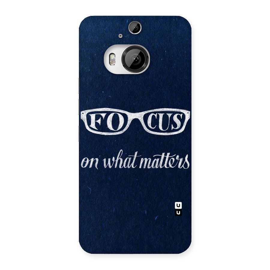 Focus Matters Back Case for HTC One M9 Plus