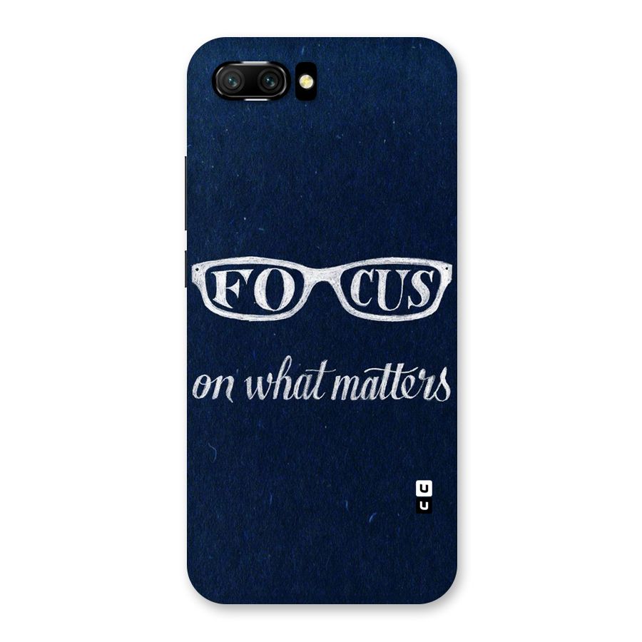 Focus Matters Back Case for Honor 10