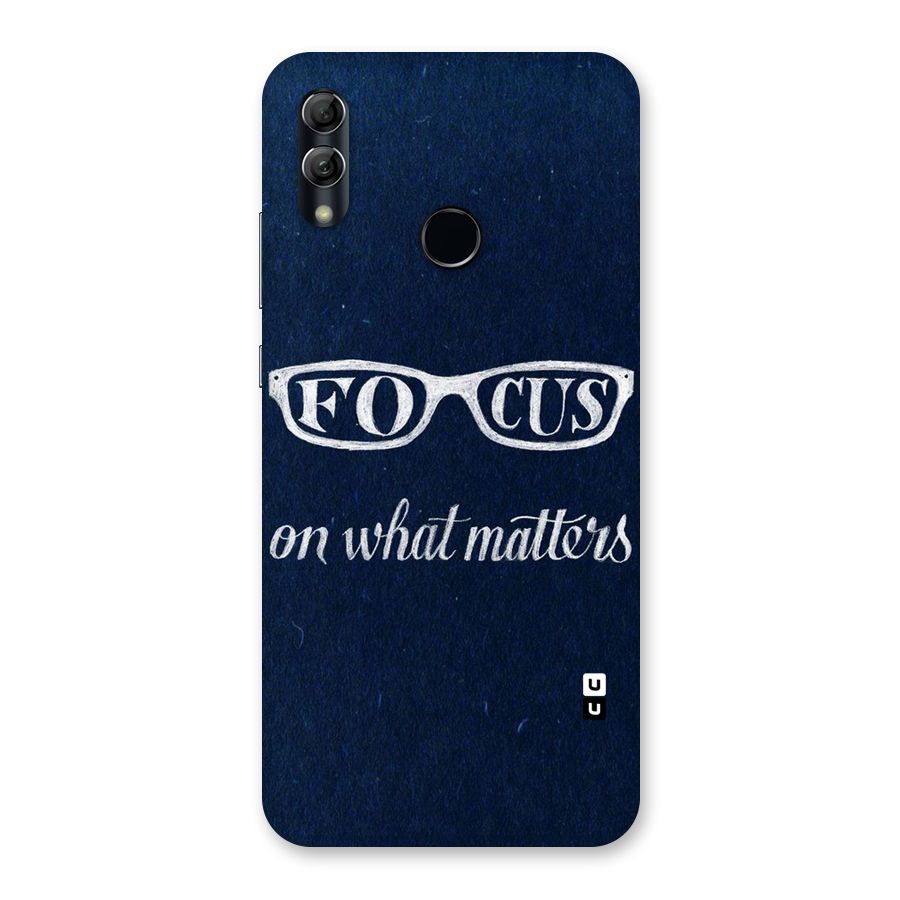 Focus Matters Back Case for Honor 10 Lite