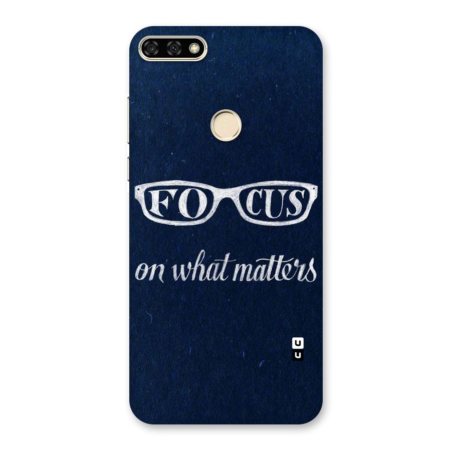 Focus Matters Back Case for Honor 7A