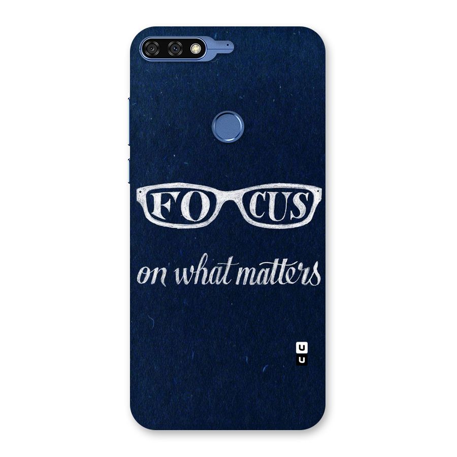 Focus Matters Back Case for Honor 7C