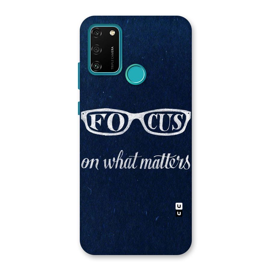 Focus Matters Back Case for Honor 9A