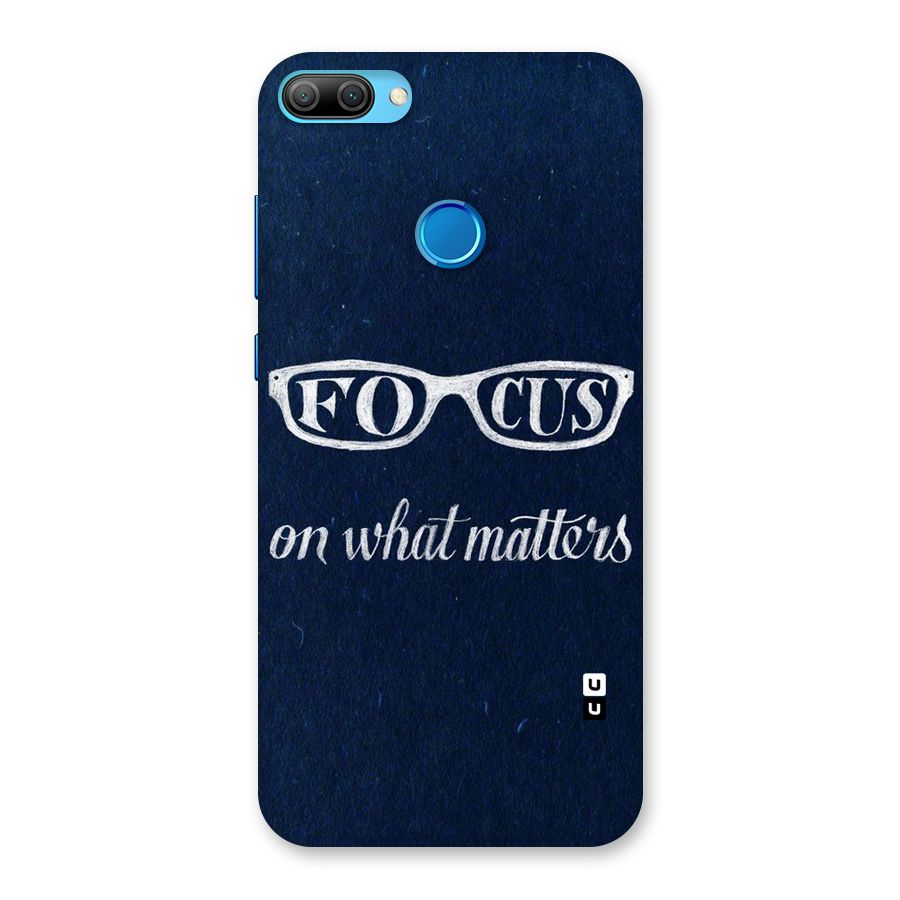 Focus Matters Back Case for Honor 9N