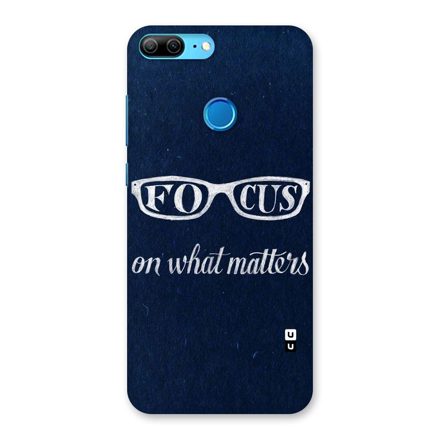 Focus Matters Back Case for Honor 9 Lite