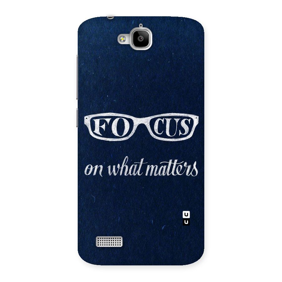 Focus Matters Back Case for Honor Holly