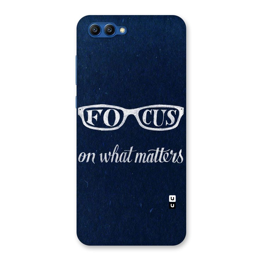Focus Matters Back Case for Honor View 10