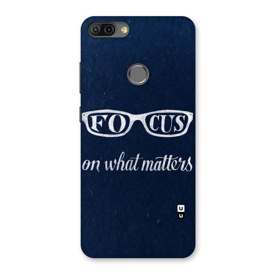 Focus Matters Back Case for Infinix Hot 6 Pro