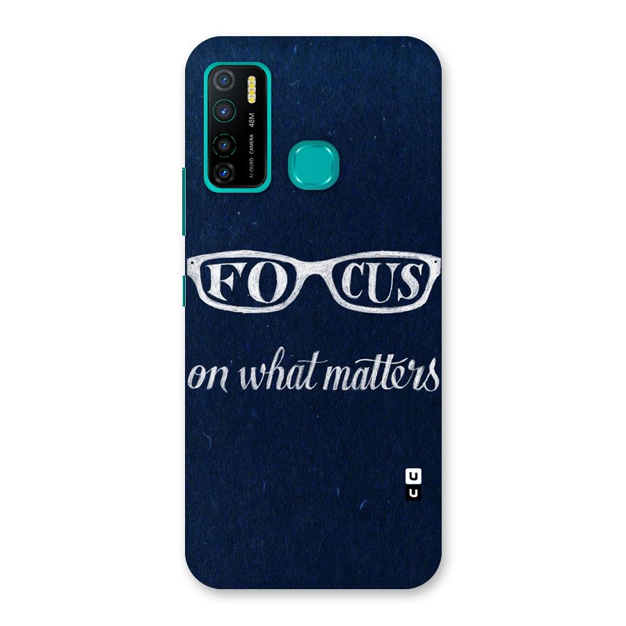 Focus Matters Back Case for Infinix Hot 9 Pro