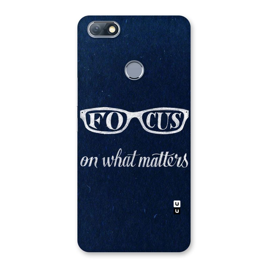 Focus Matters Back Case for Infinix Note 5
