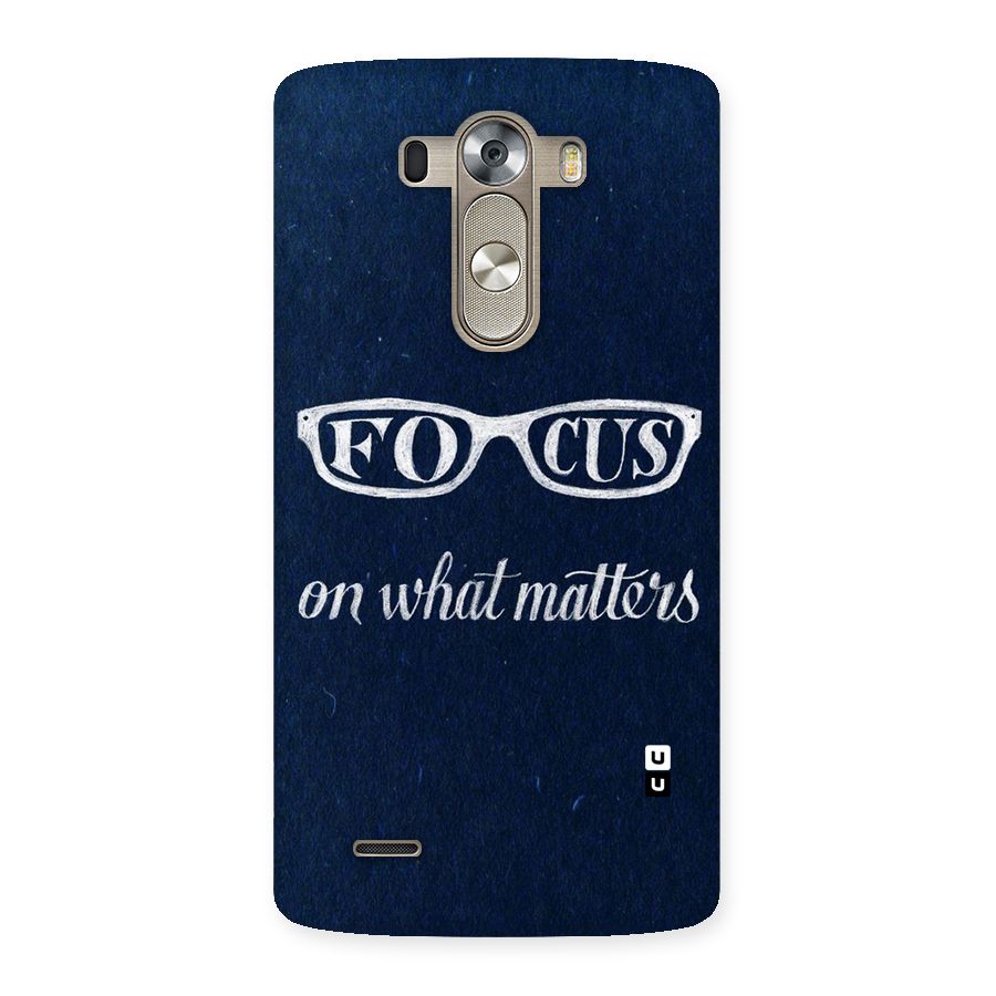 Focus Matters Back Case for LG G3