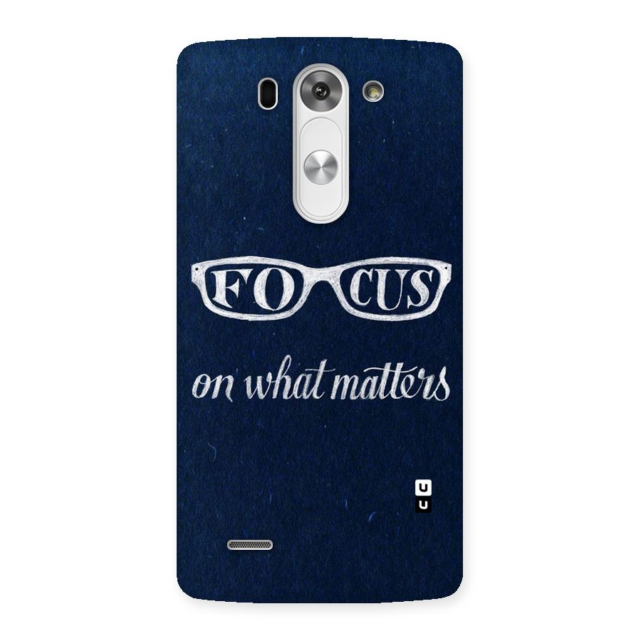 Focus Matters Back Case for LG G3 Beat