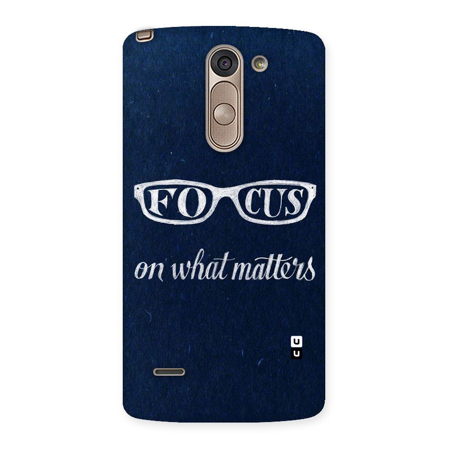 Focus Matters Back Case for LG G3 Stylus