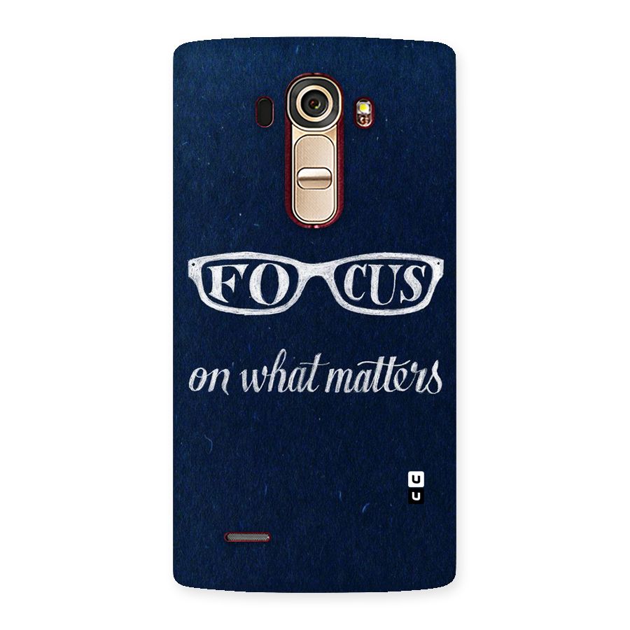 Focus Matters Back Case for LG G4