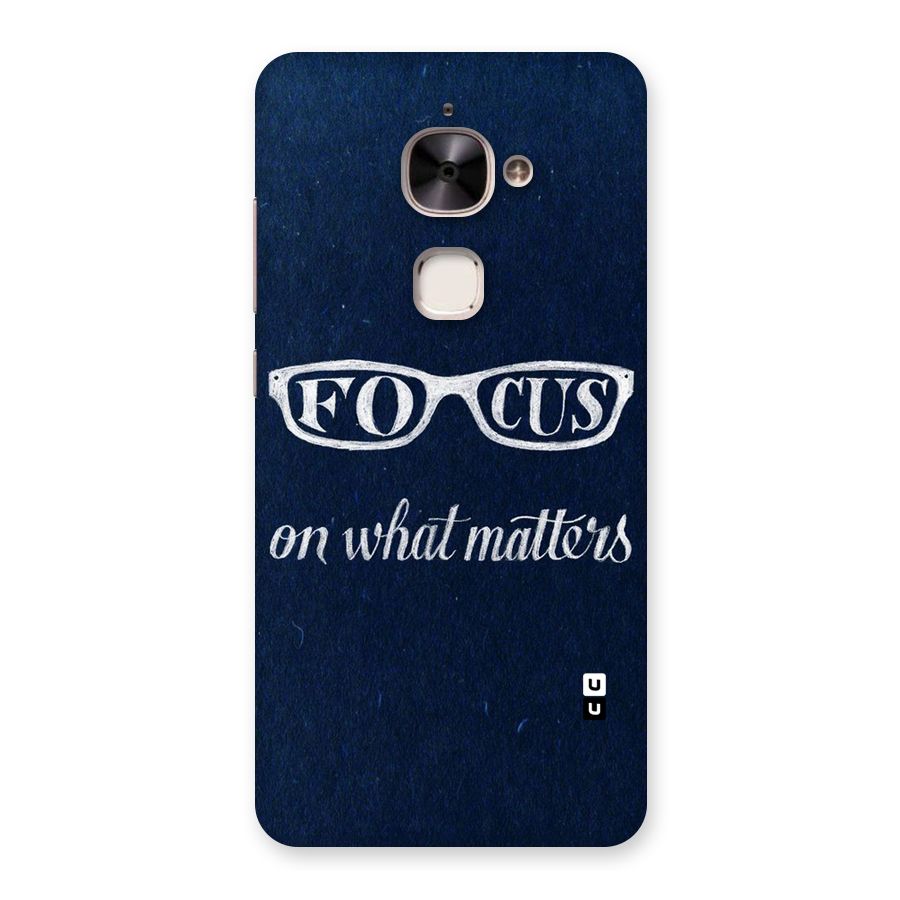 Focus Matters Back Case for Le 2