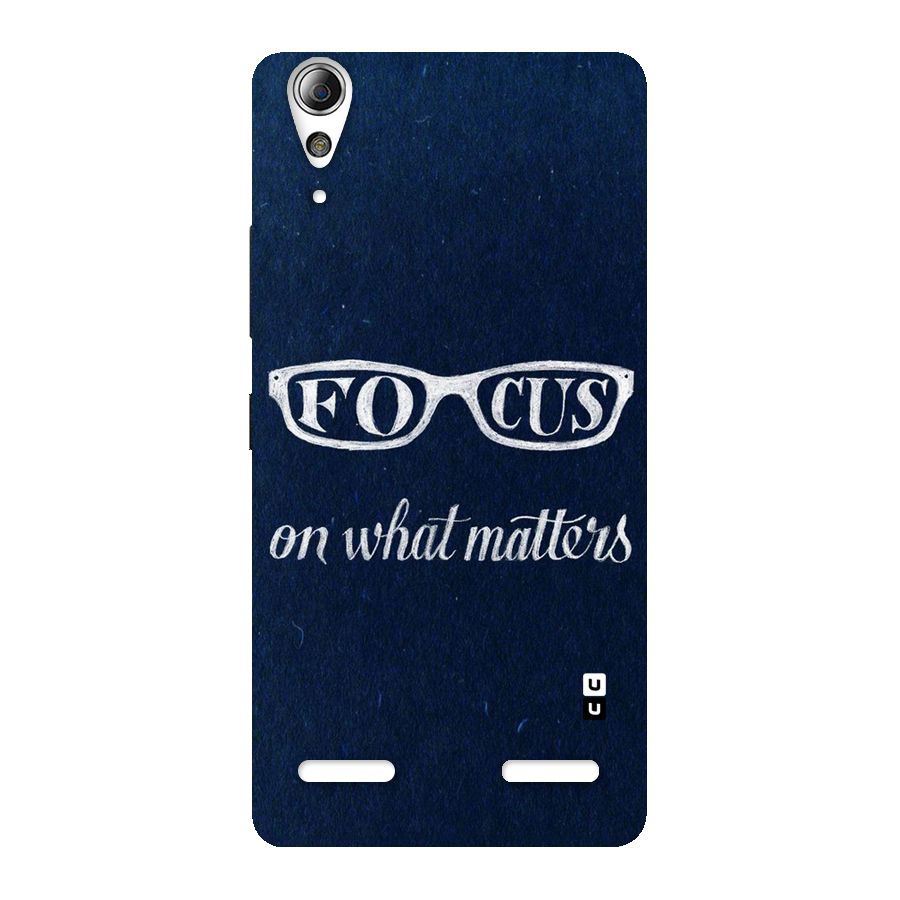 Focus Matters Back Case for Lenovo A6000 Plus