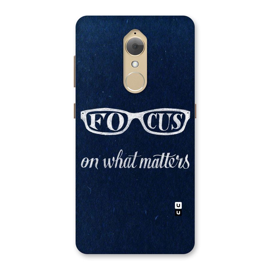 Focus Matters Back Case for Lenovo K8