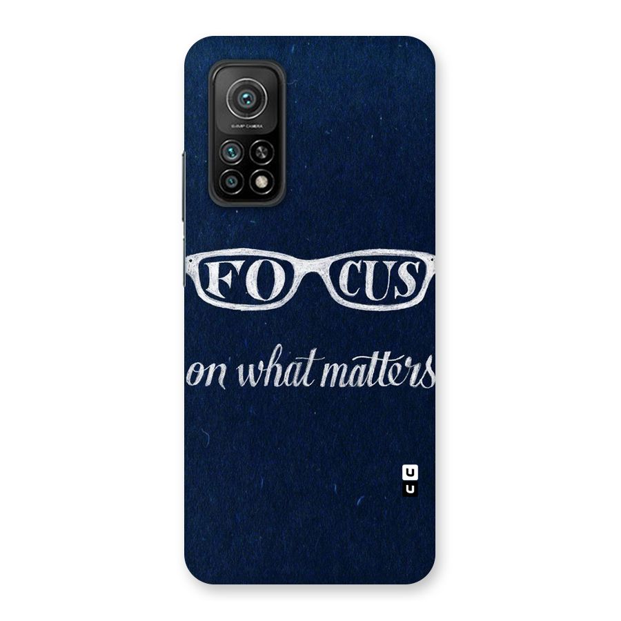 Focus Matters Back Case for Mi 10T 5G