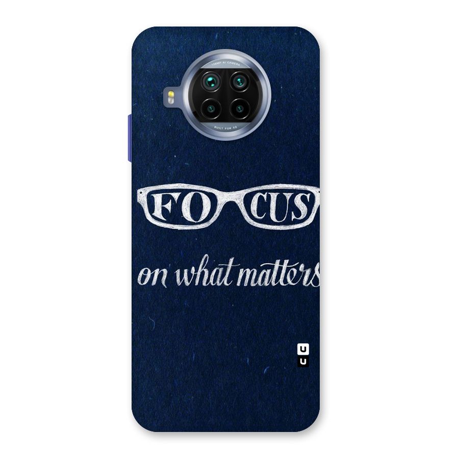 Focus Matters Back Case for Mi 10i