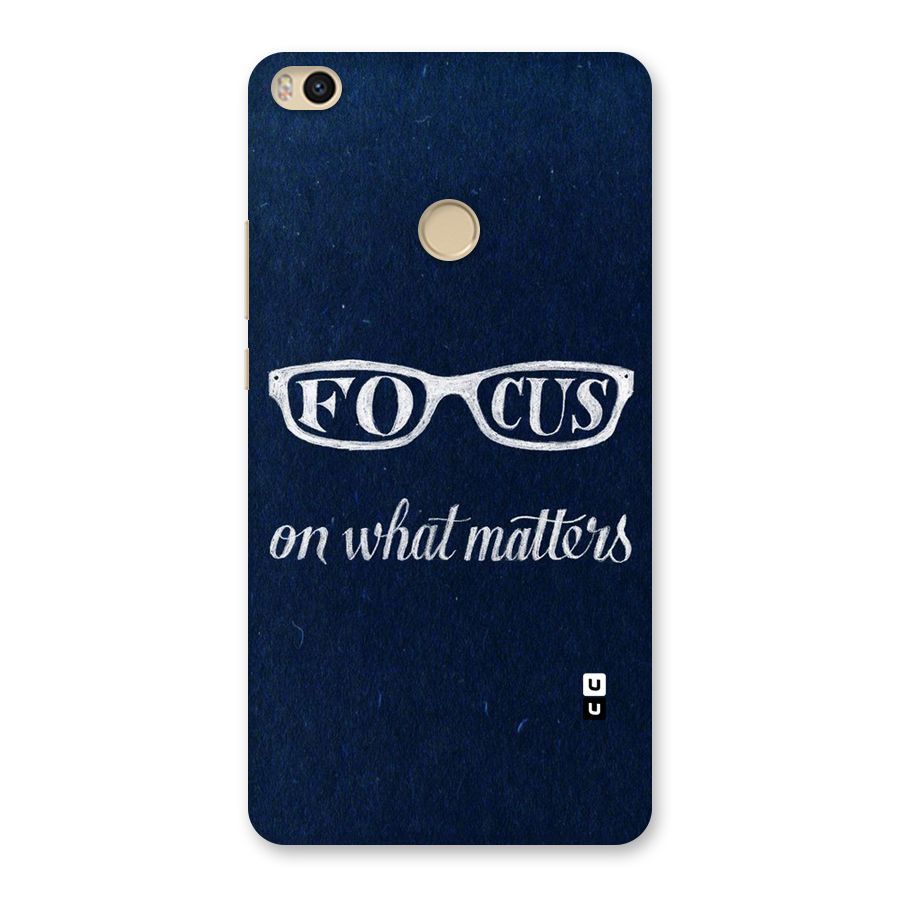 Focus Matters Back Case for Mi Max 2