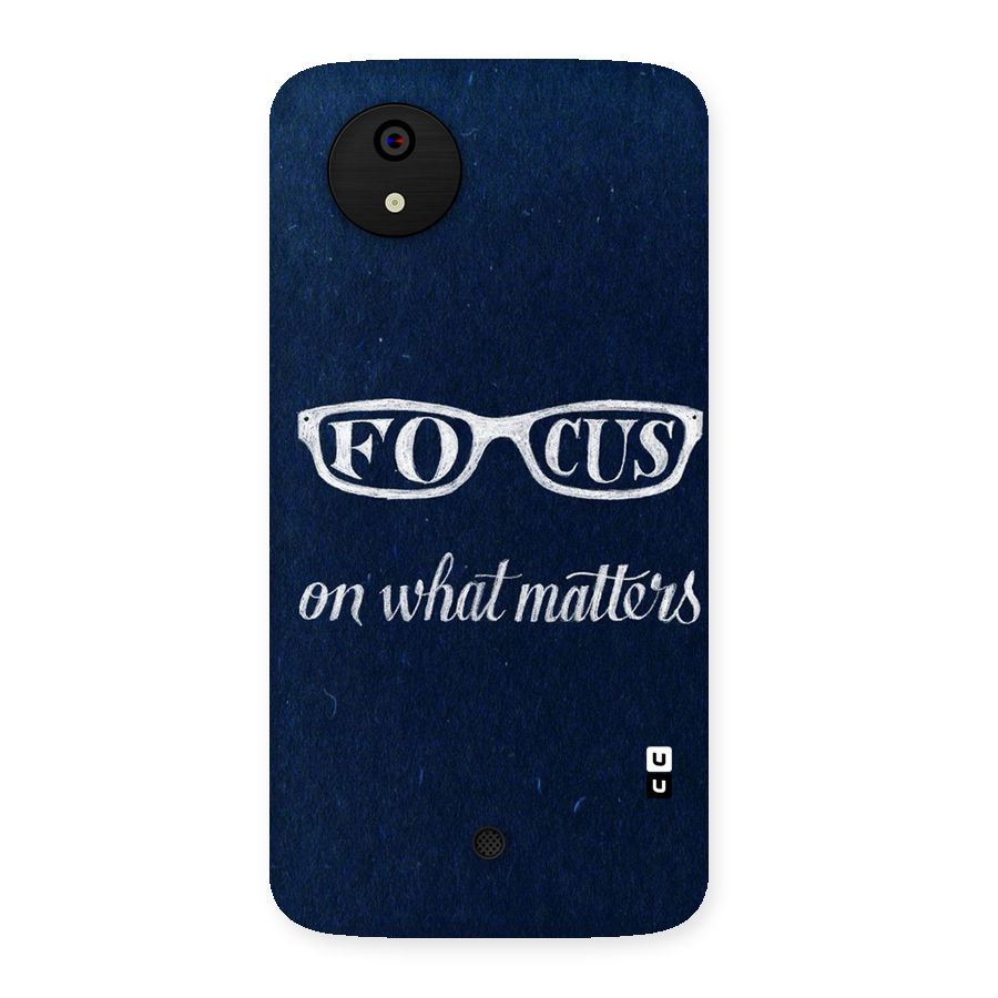 Focus Matters Back Case for Micromax Canvas A1