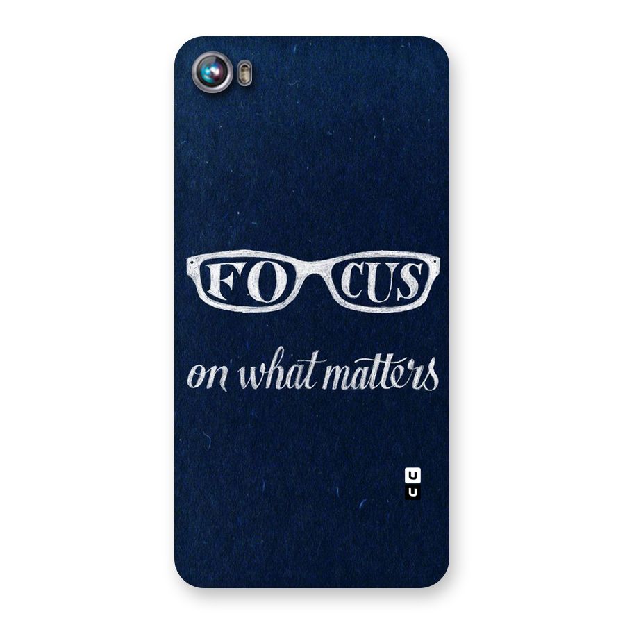 Focus Matters Back Case for Micromax Canvas Fire 4 A107