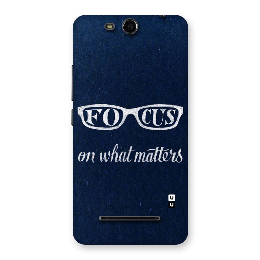 Focus Matters Back Case for Micromax Canvas Juice 3 Q392