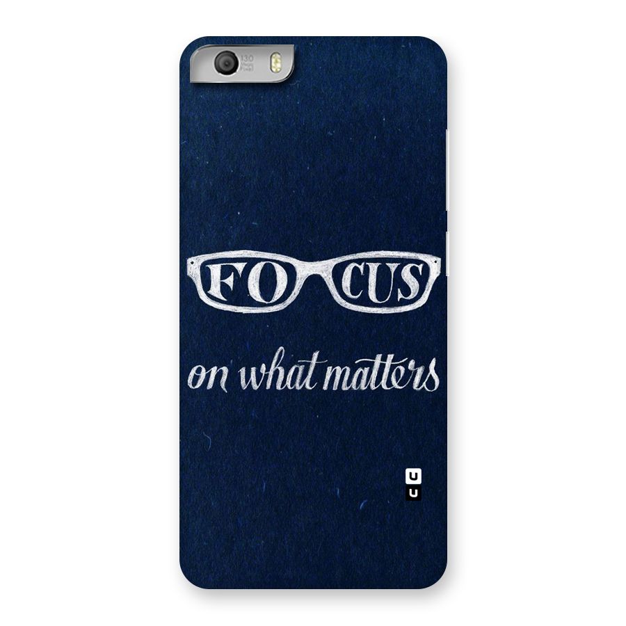 Focus Matters Back Case for Micromax Canvas Knight 2