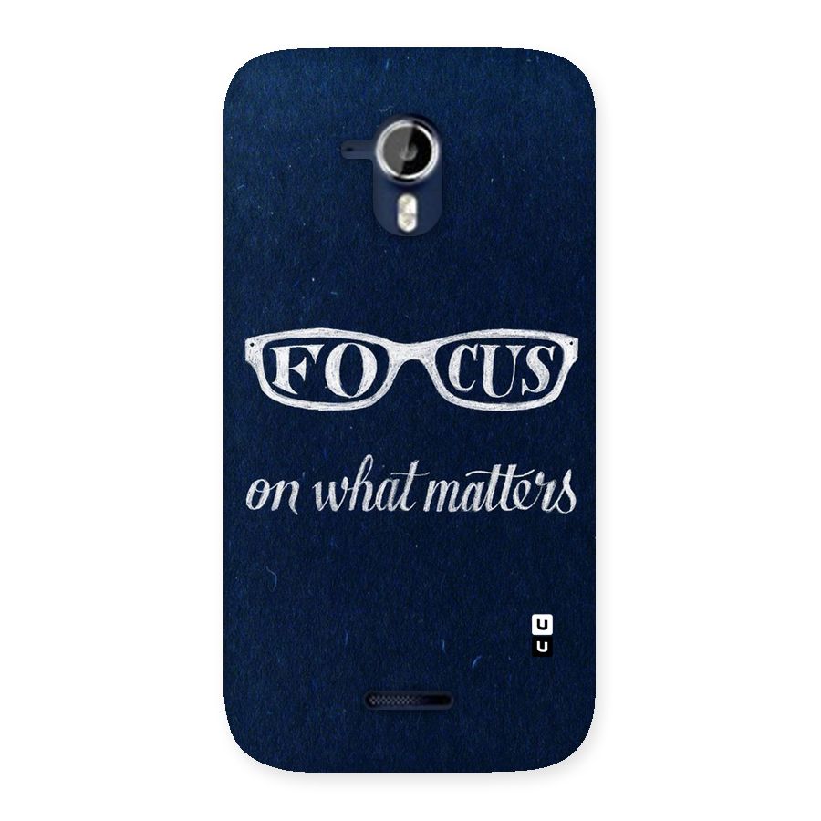 Focus Matters Back Case for Micromax Canvas Magnus A117