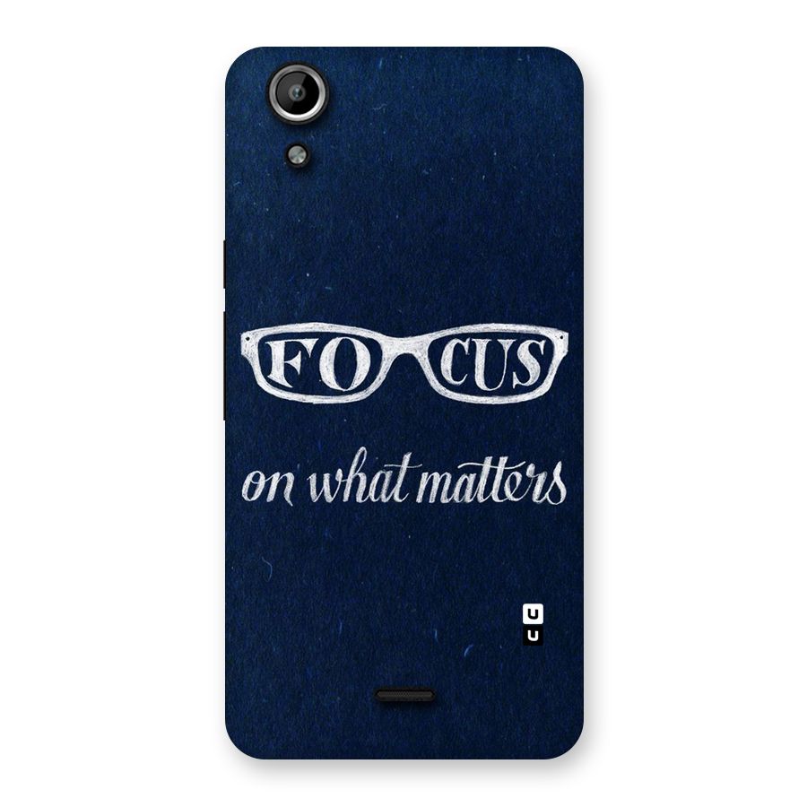 Focus Matters Back Case for Micromax Canvas Selfie Lens Q345