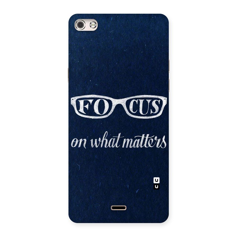 Focus Matters Back Case for Micromax Canvas Silver 5