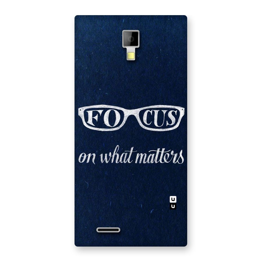 Focus Matters Back Case for Micromax Canvas Xpress A99