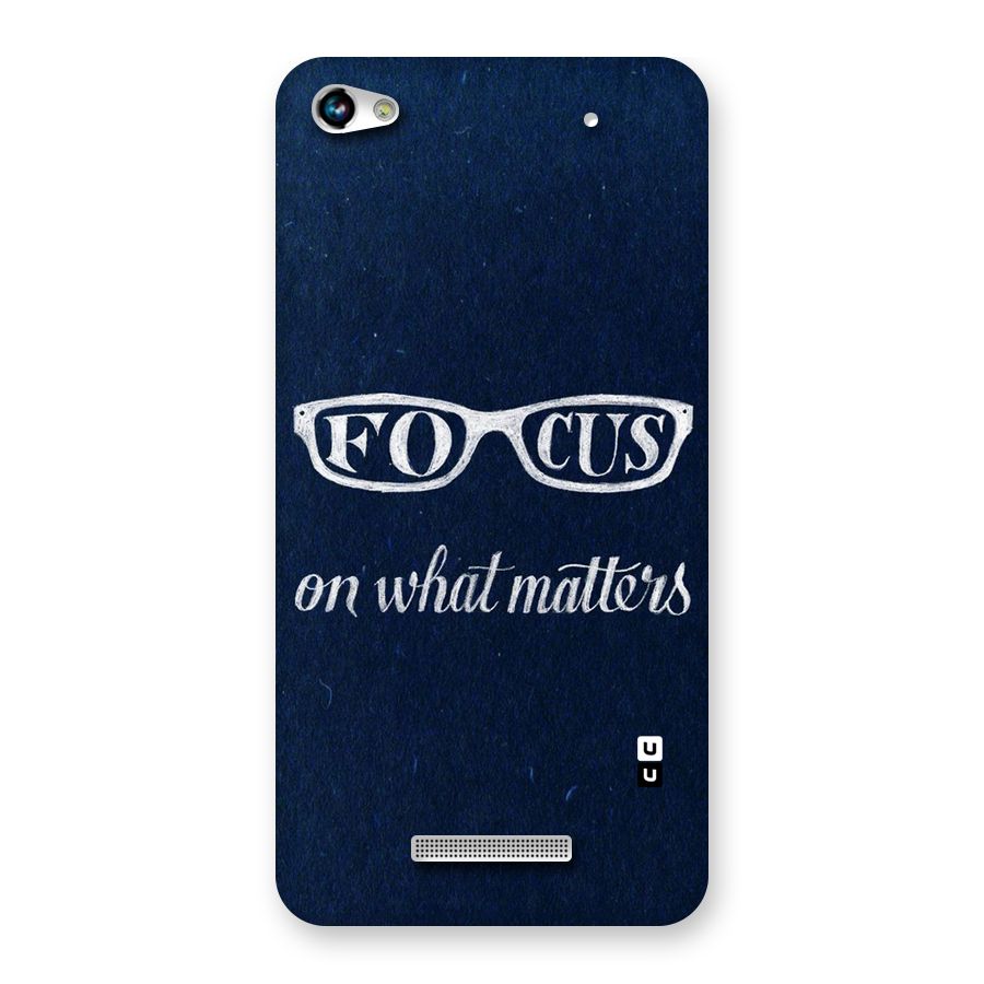 Focus Matters Back Case for Micromax Hue 2