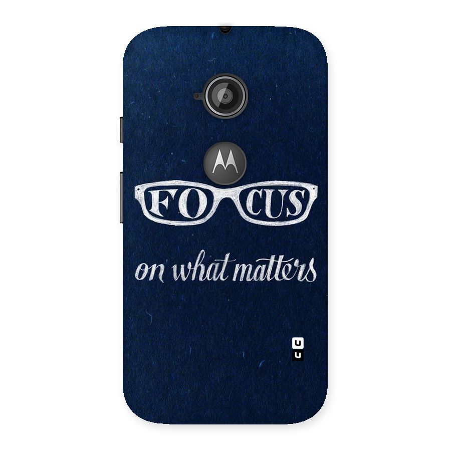 Focus Matters Back Case for Moto E 2nd Gen