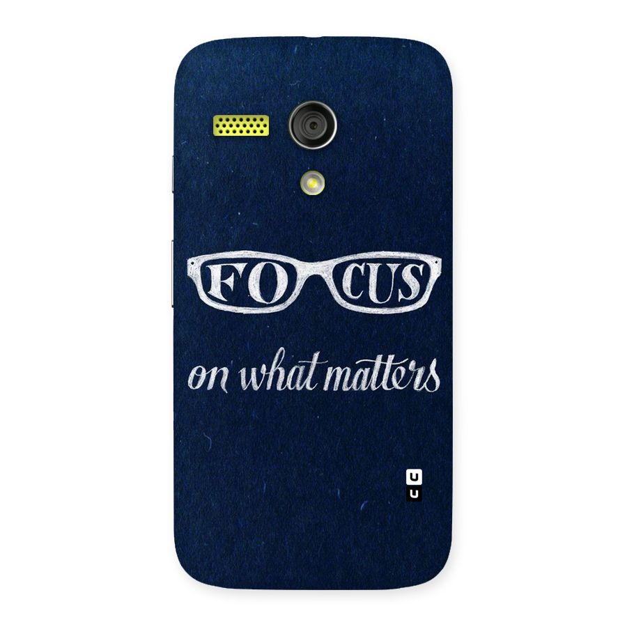 Focus Matters Back Case for Moto G