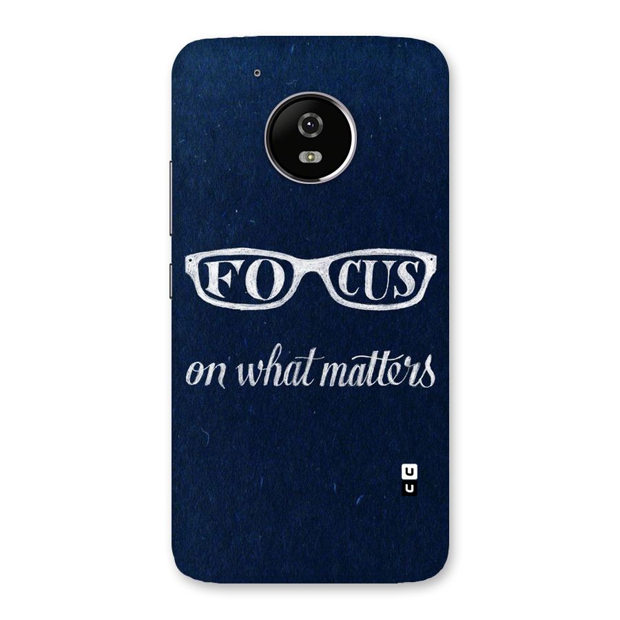 Focus Matters Back Case for Moto G5