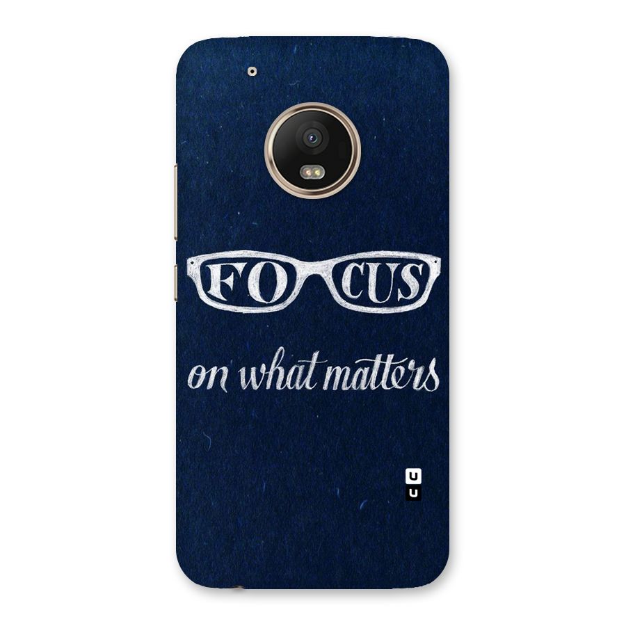 Focus Matters Back Case for Moto G5 Plus