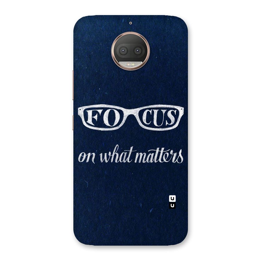 Focus Matters Back Case for Moto G5s Plus