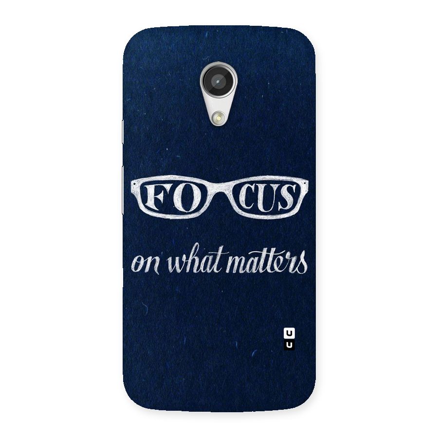 Focus Matters Back Case for Moto G 2nd Gen